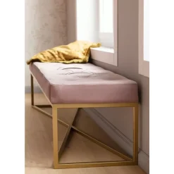 Outlet Bank Crossover Rose Messing 150X40Cm Sitzbänke