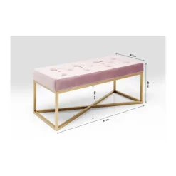 Outlet Bank Crossover Rose Messing 90X40Cm Sitzbänke
