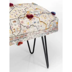 Bank Desna Patchwork Creme Multi 80Cm Sitzbänke