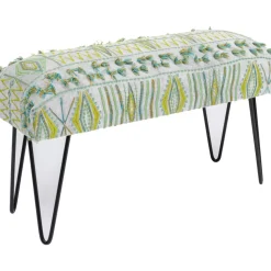 Sale Bank Desna Patchwork Grun 80Cm Sitzbänke