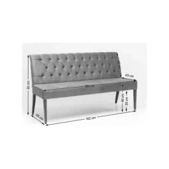 Bank Econo Buttons Vintage 162 Cm Sitzbänke