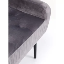 Bank Lofty Grau Schwarz Sitzbänke