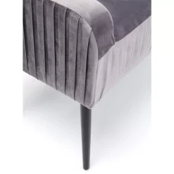 Bank Lofty Grau Schwarz Sitzbänke