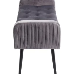 Bank Lofty Grau Schwarz Sitzbänke