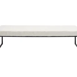 Discount Bank Smart Boucle Creme Schwarz 150Cm Sitzbänke