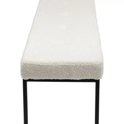 Discount Bank Smart Boucle Creme Schwarz 150Cm Sitzbänke