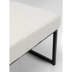 Best Bank Smart Boucle Creme Schwarz 90Cm Sitzbänke