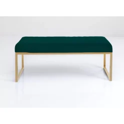 New Bank Smart Dunkelgrun Messing 90Cm Sitzbänke