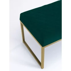 New Bank Smart Dunkelgrun Messing 90Cm Sitzbänke