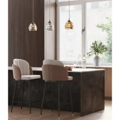 Discount Barstuhl Hojas Beige Sitzbänke