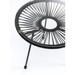 New Beistelltisch Acapulco Schwarz Outdoormöbel