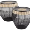 Outlet Beistelltisch African Drums (2/Set) Tische