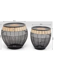 Outlet Beistelltisch African Drums (2/Set) Tische
