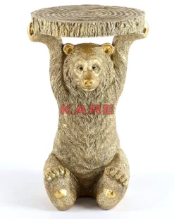Best Beistelltisch Animal Bear Gold 35X34Cm Tische