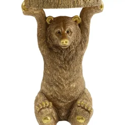 Best Beistelltisch Animal Bear Gold 35X34Cm Tische