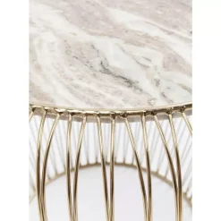 Discount Beistelltisch Beam Grau Marmor Messing O43Cm Tische