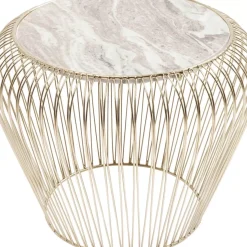 Discount Beistelltisch Beam Grau Marmor Messing O43Cm Tische