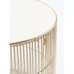 New Beistelltisch Beam Weiss Marmor Messing O32Cm Tische