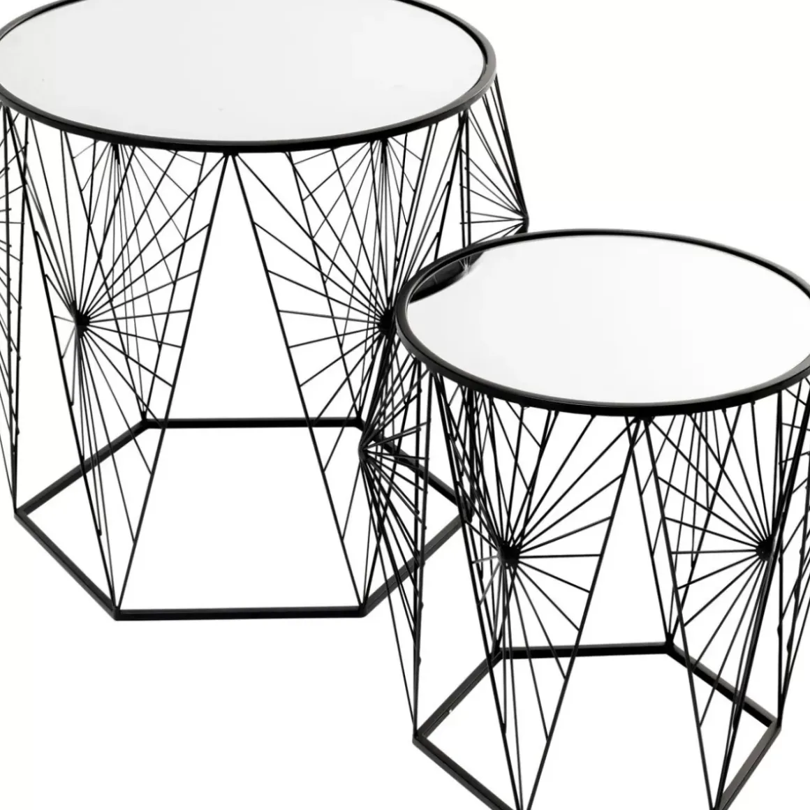 New Beistelltisch Cobweb Schwarz (2/Set) Tische