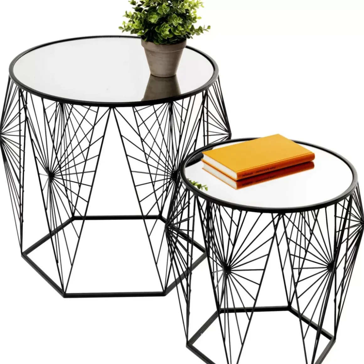 New Beistelltisch Cobweb Schwarz (2/Set) Tische