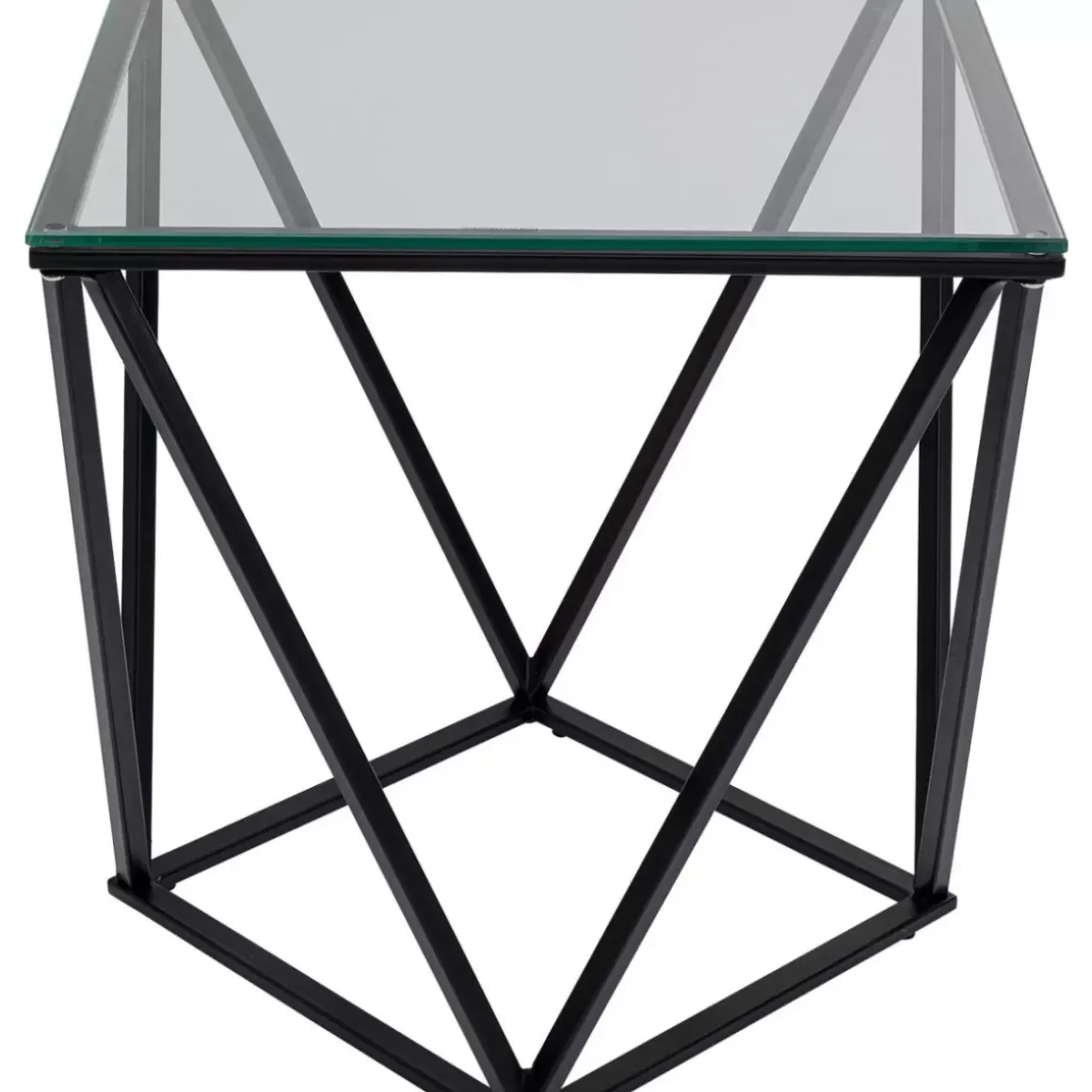 Outlet Beistelltisch Cristallo Schwarz 50X50Cm Tische