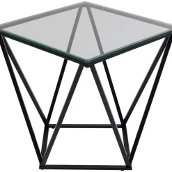 Outlet Beistelltisch Cristallo Schwarz 50X50Cm Tische