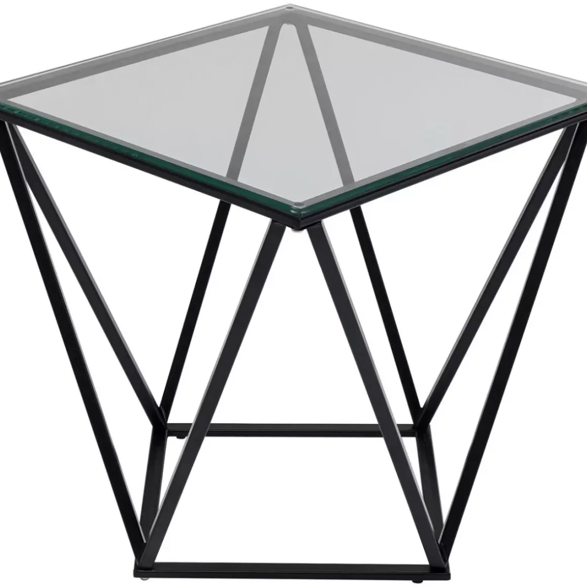 Outlet Beistelltisch Cristallo Schwarz 50X50Cm Tische