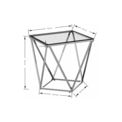 Outlet Beistelltisch Cristallo 50X50Cm Tische