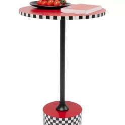 Outlet Beistelltisch Domero Checkers Rot O40Cm Tische