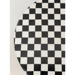 Beistelltisch Domero Chess Schwarz Weis O25Cm Tische