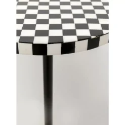 Beistelltisch Domero Chess Schwarz Weis O25Cm Tische