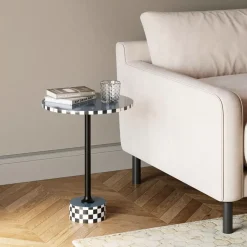 Outlet Beistelltisch Domero Race Blau O40Cm Tische