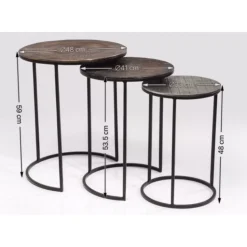 New Beistelltisch Electra (3/Set) O48Cm Tische