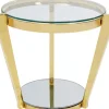 New Beistelltisch Monocolo Gold O50Cm Tische