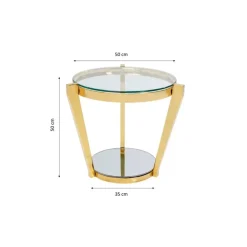 New Beistelltisch Monocolo Gold O50Cm Tische