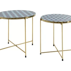 Sale Beistelltisch Priya Blau (2/Set) Tische