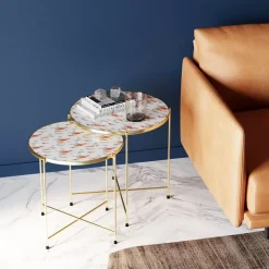 New Beistelltisch Priya Weis (2/Set) Tische