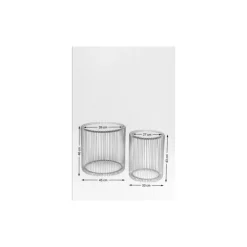 New Beistelltisch Wire Copper (2/Set) O44Cm Tische