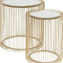 Online Beistelltisch Wire Messing (2/Set) O44Cm Tische