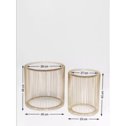 Online Beistelltisch Wire Messing (2/Set) O44Cm Tische