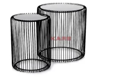 Best Beistelltisch Wire Schwarz (2/Set) O44Cm Tische