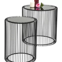 Best Beistelltisch Wire Schwarz (2/Set) O44Cm Tische