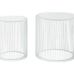 Sale Beistelltisch Wire White (2/Set) O44Cm Tische