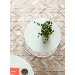 Sale Beistelltisch Wire White (2/Set) O44Cm Tische