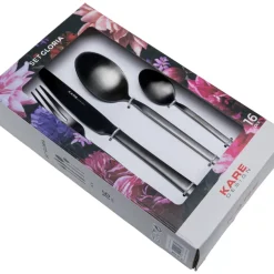 Sale Besteck Gloria Matt Schwarz (16-Tlg.) Geschirr & Tischaccessoires