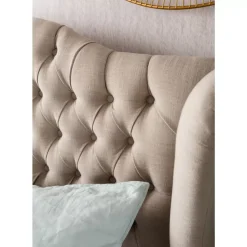 Bett City Spirit Linen Natural 160X200Cm Betten