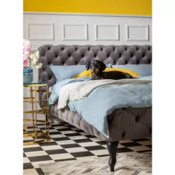 Online Bett Desire Velvet Silbergrau 160X200 Cm Betten