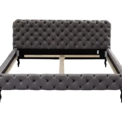 Clearance Bett Desire Velvet Silbergrau 200X200Cm Betten