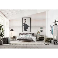 Clearance Bett Desire Velvet Silbergrau 200X200Cm Betten