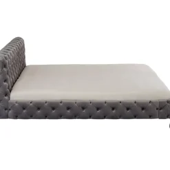 New Bett Desire Velvet Silbergrau 180X200 Cm Betten